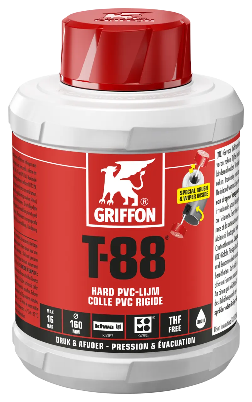 Griffon Hard PVC lijm KIWA-keur inhoud 500 ml 6110040 | CVketel.nl