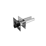 Burgerhout Muurdoorvoer 2-pijps Aluminium 80/80 453881