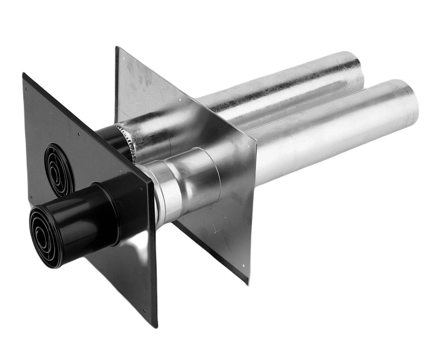 Burgerhout Muurdoorvoer 2-pijps 80/80 453881  zijaanzicht Gratis verzending door heel Nederland vanaf €150,- in de btw Nergens goedkoper te krijgen dan bij ons. | CVketel.nl