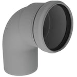 Burgerhout Twinline PP rookgas bocht 100mm 90° 400452140