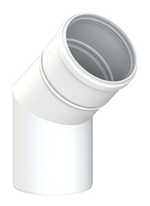 CoxDENS® Rookgasbocht 45°  PP 100 mm