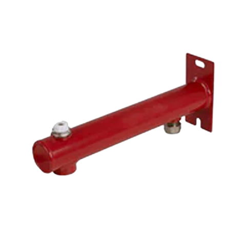 Expansievatbeugel 3-gats rond rood met puntstuk en ontluchter