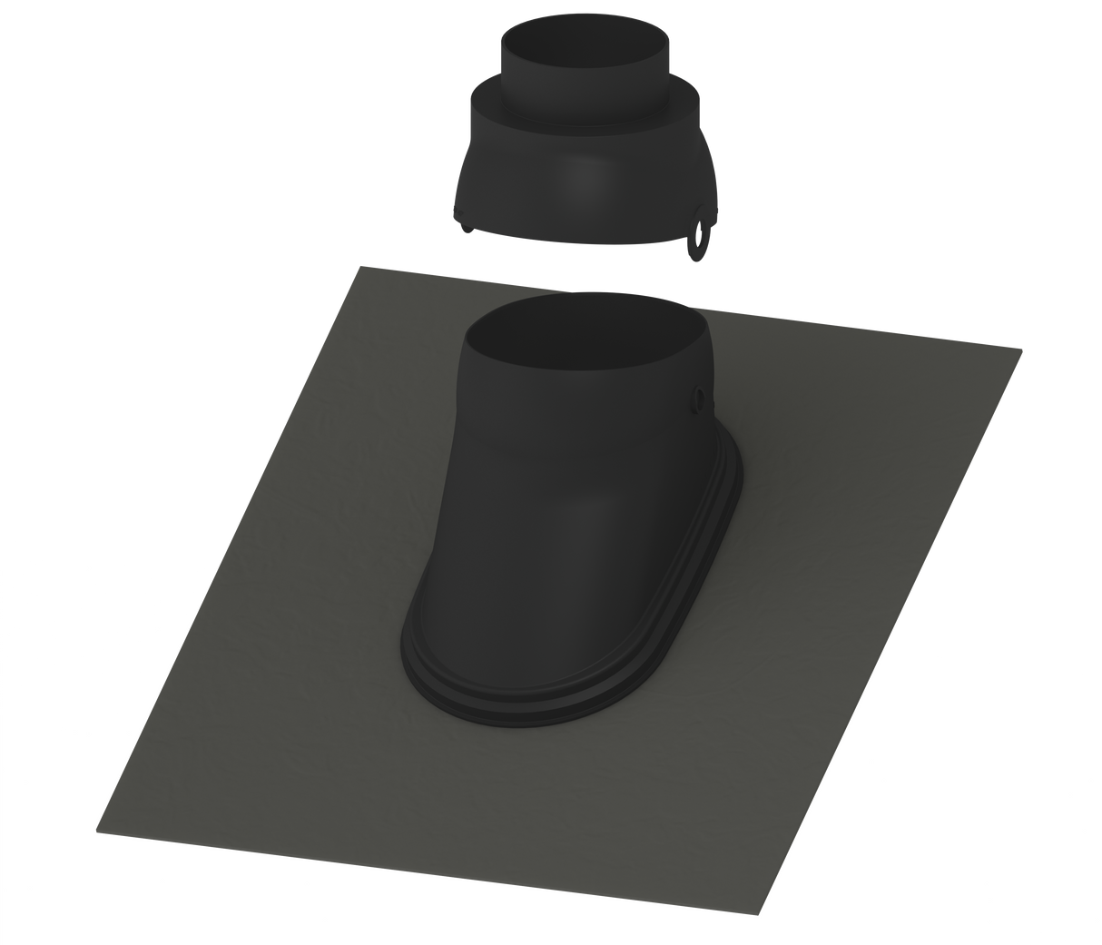 Burgerhout FX Easy Doorvoerpan 140 Zwart 400472007 | CVketel.nl